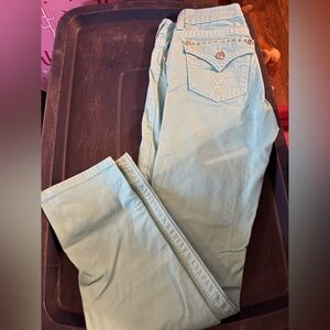 Light Blue/Turquoise Skinny Jeans